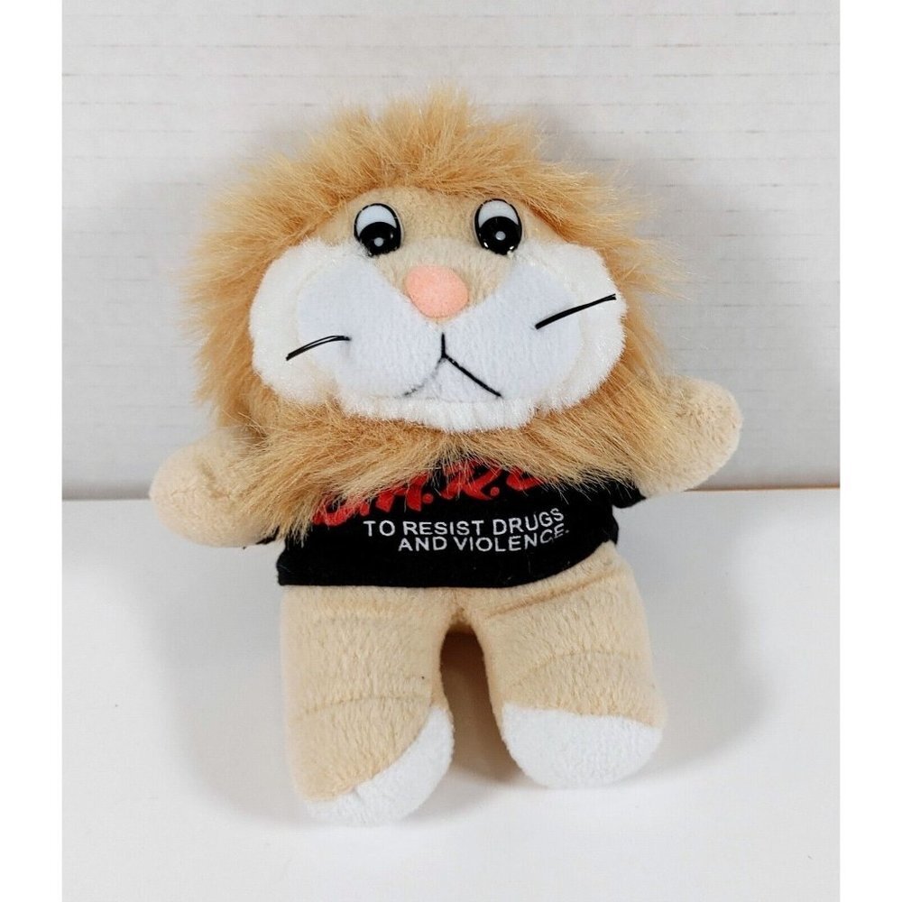 D.A.R.E  Drug Abuse Resistance Education Plush Lion Mascot 6"